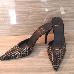 Size 9M Stuart Weitzman sparkle sandals